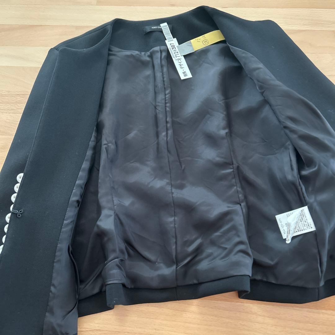 colon115様 ヨーコチャン　YOKO CHAN パールノーカラージャケット