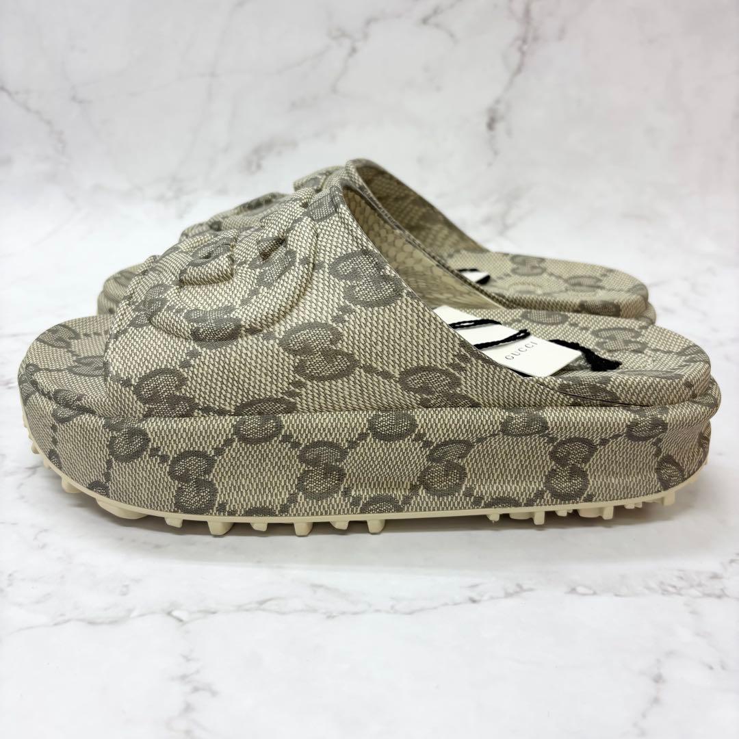 【新品】◆GUCCI◆グッチ ロゴ 厚底サンダル 28cm