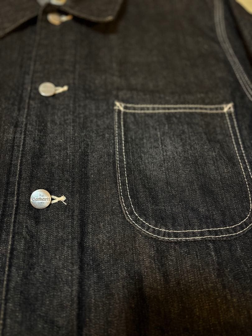 Carhartt ブラックデニム カバーオール L