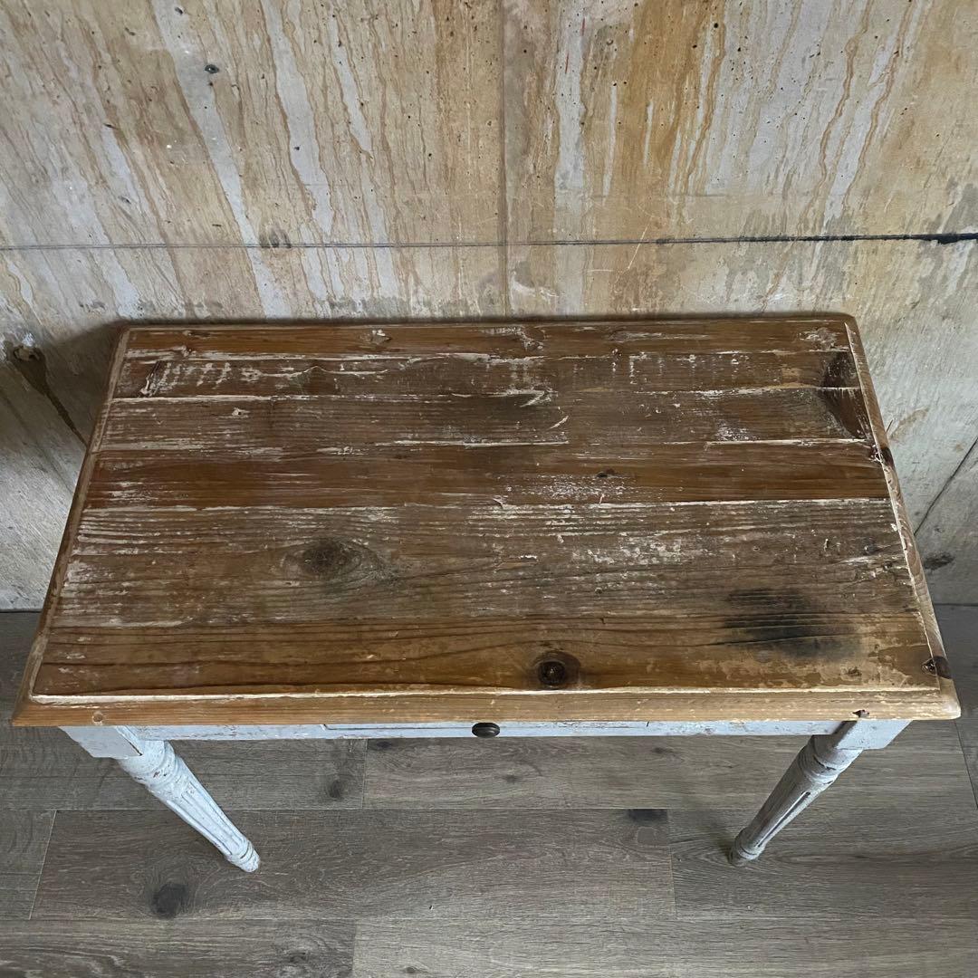 シャビーシック　ヴィンテージ デスク　引き出し付き　レトロ　カントリー