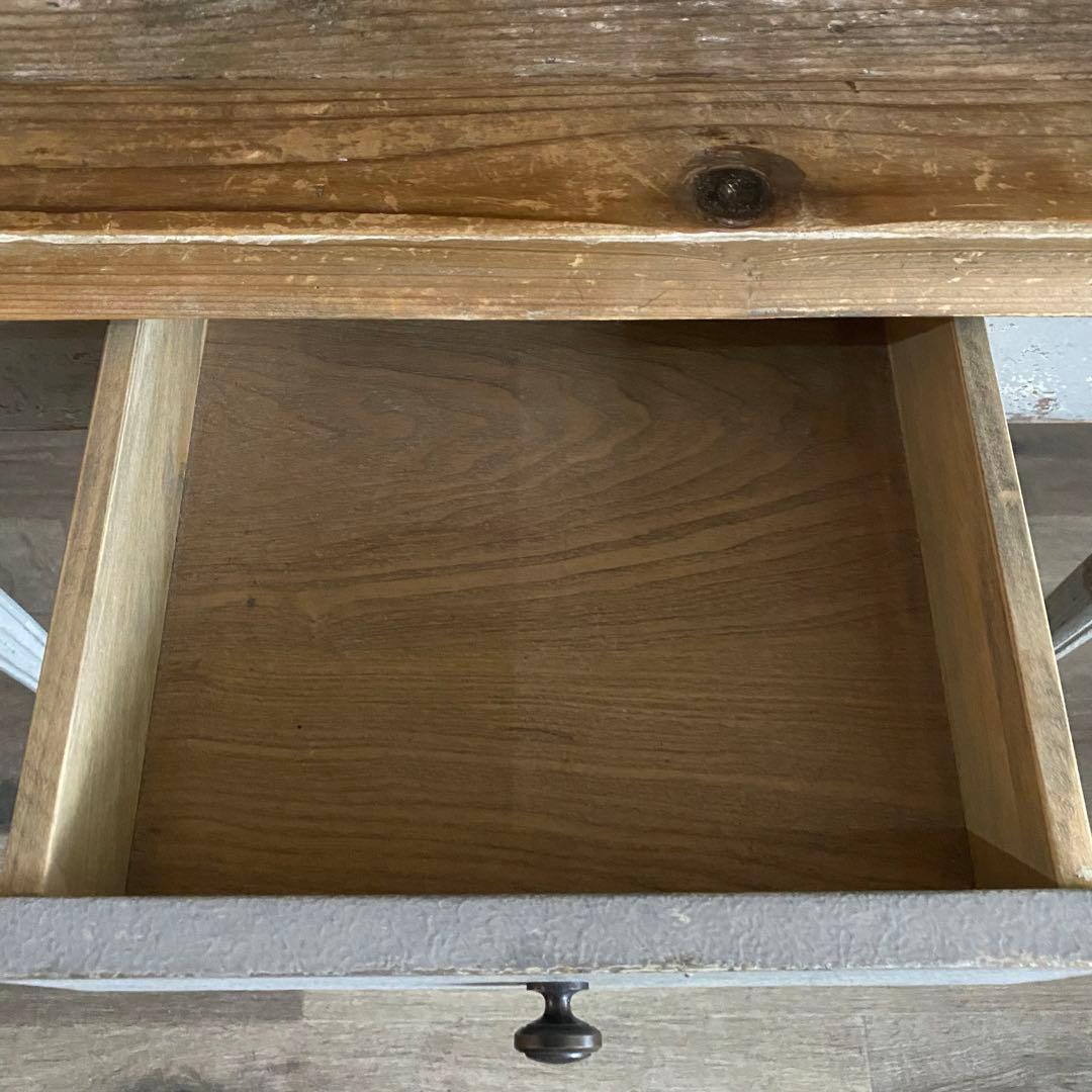 シャビーシック　ヴィンテージ デスク　引き出し付き　レトロ　カントリー