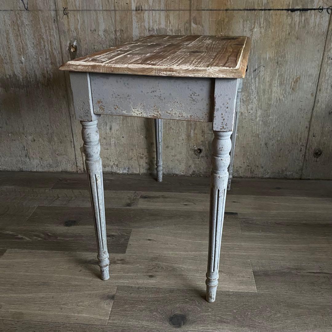 シャビーシック　ヴィンテージ デスク　引き出し付き　レトロ　カントリー