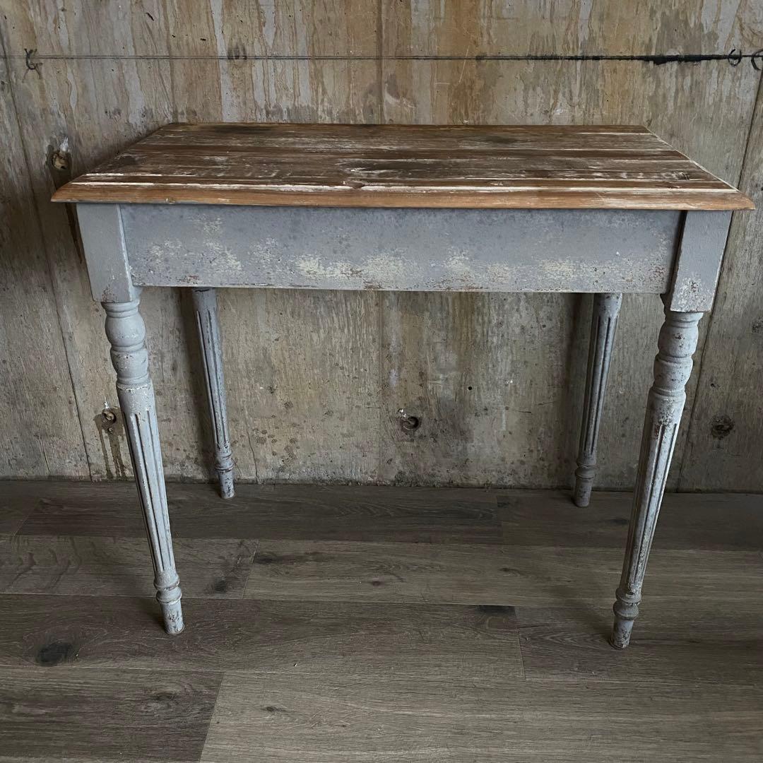 シャビーシック　ヴィンテージ デスク　引き出し付き　レトロ　カントリー