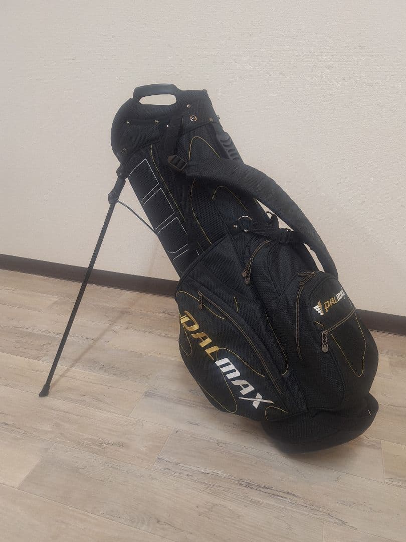 PALMAX キャディバッグ 黒×金パルマックス