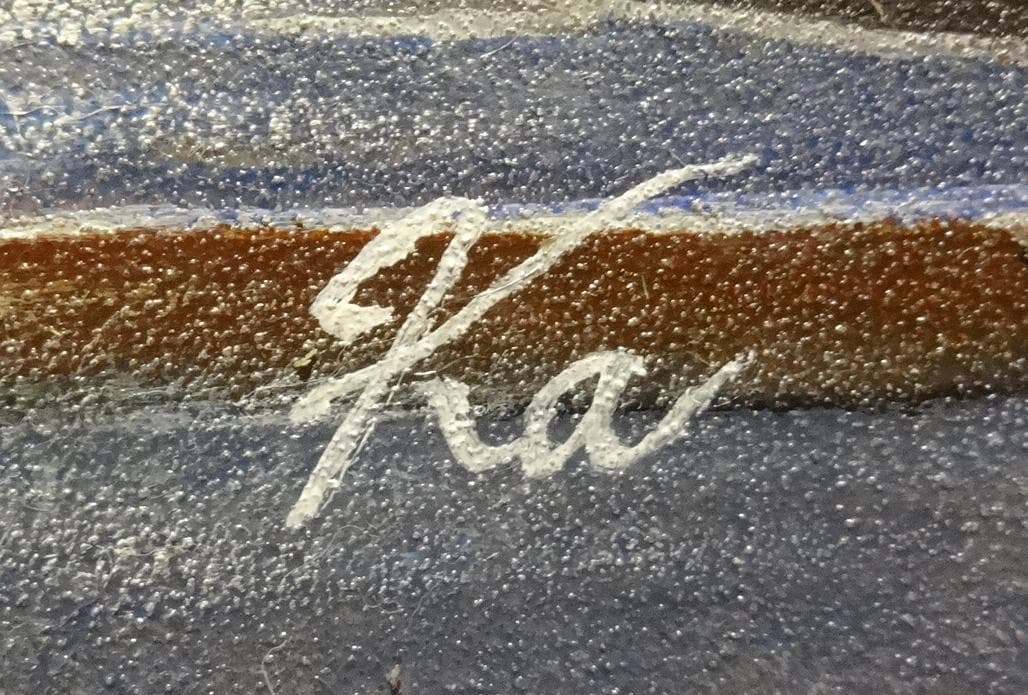 上鈴木正一 油彩画 SM『マンハッタンにて』新作原画 今ならおまけ付きです!!