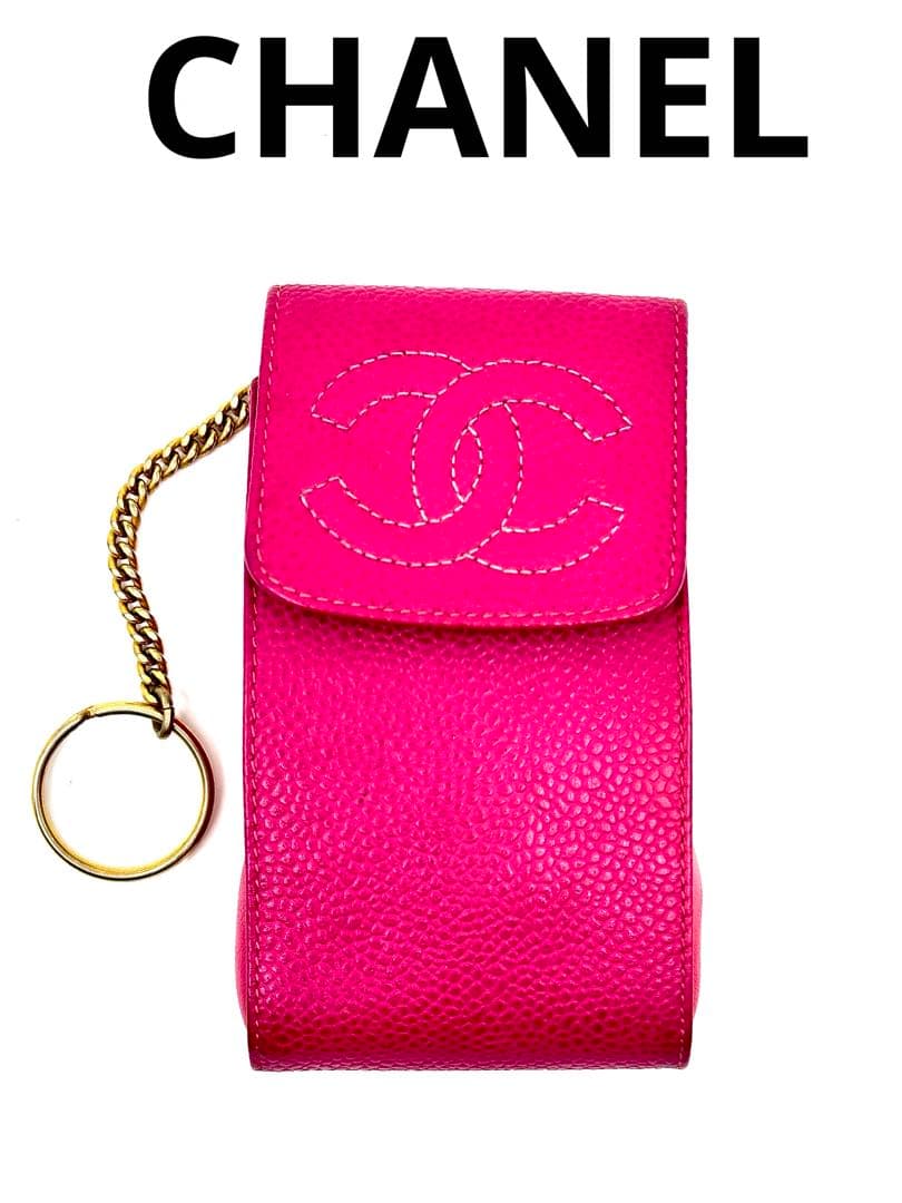 CHANEL シガレットケース　キーチェーン付(2801)