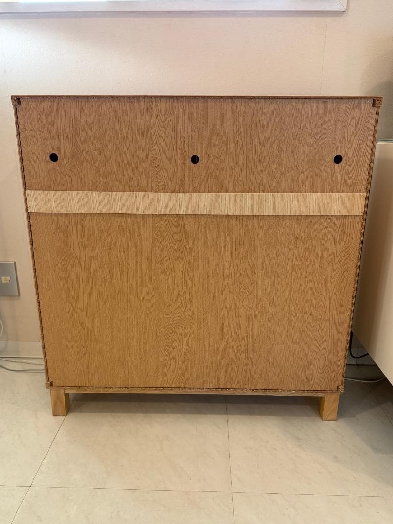 みー 無印良品 組み合わせて使える木製収納 ロータイプ タモ材