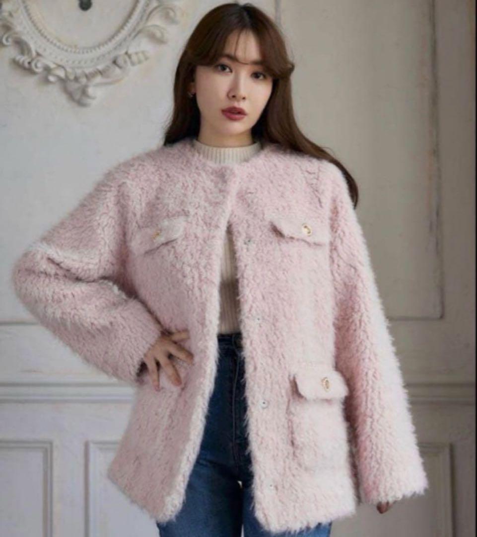 ジャケット・アウター herlipto  Faux Fur Coat pink