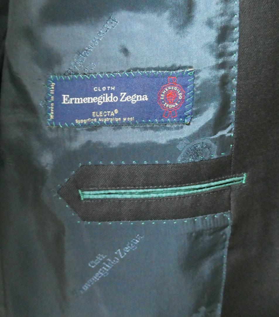 Zegna ゼニア生地使用 スーツ ブラック 100AB7