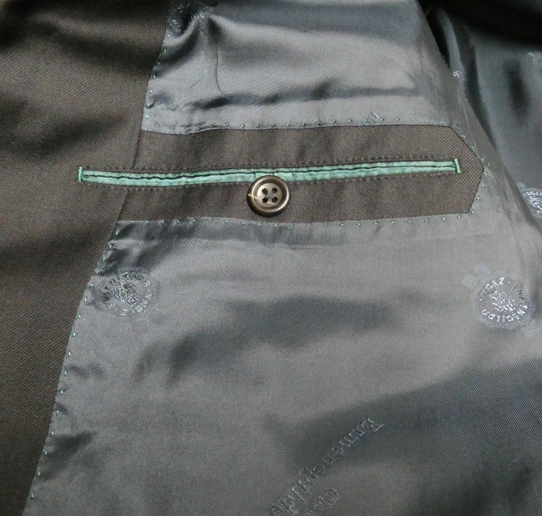 Zegna ゼニア生地使用 スーツ ブラック 100AB7