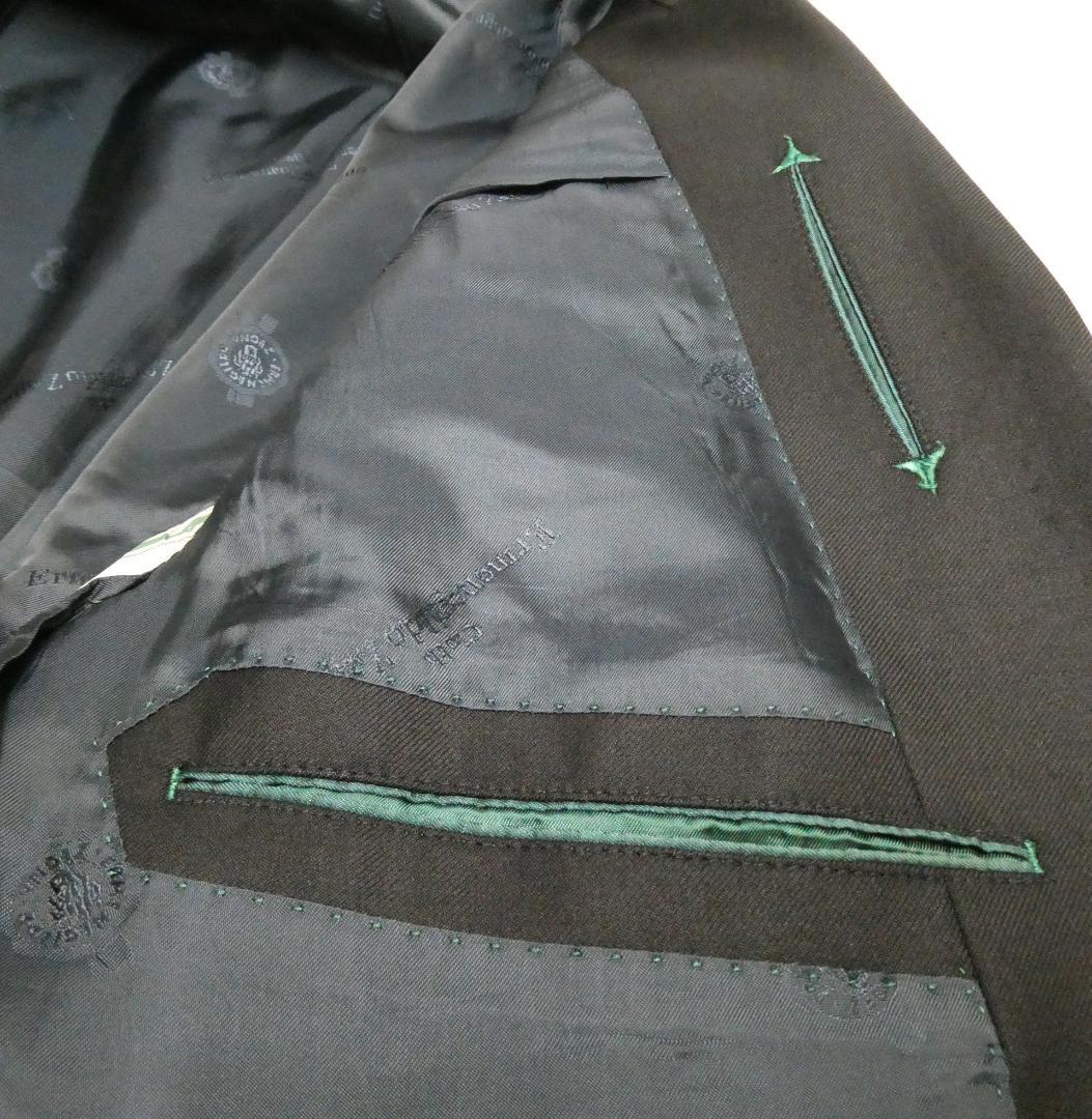 Zegna ゼニア生地使用 スーツ ブラック 100AB7