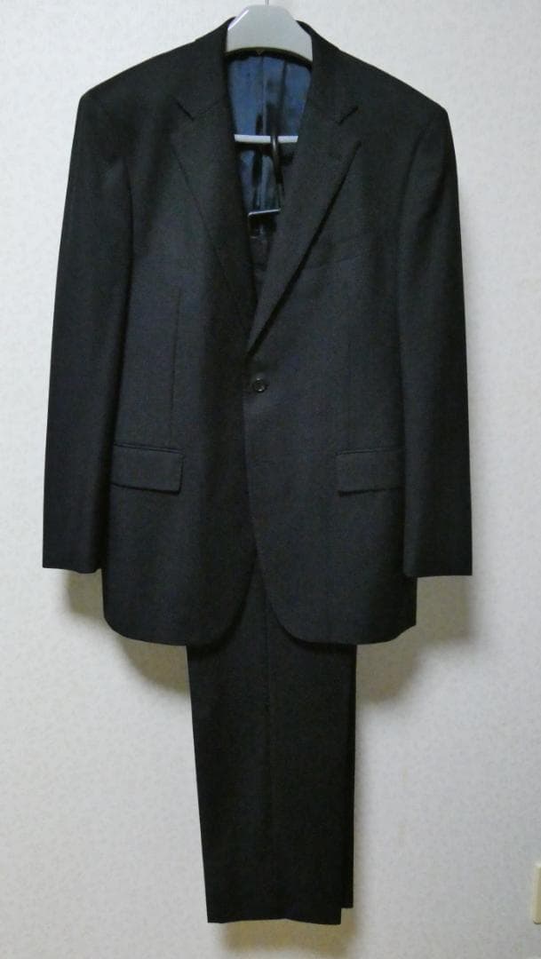 Zegna ゼニア生地使用 スーツ ブラック 100AB7