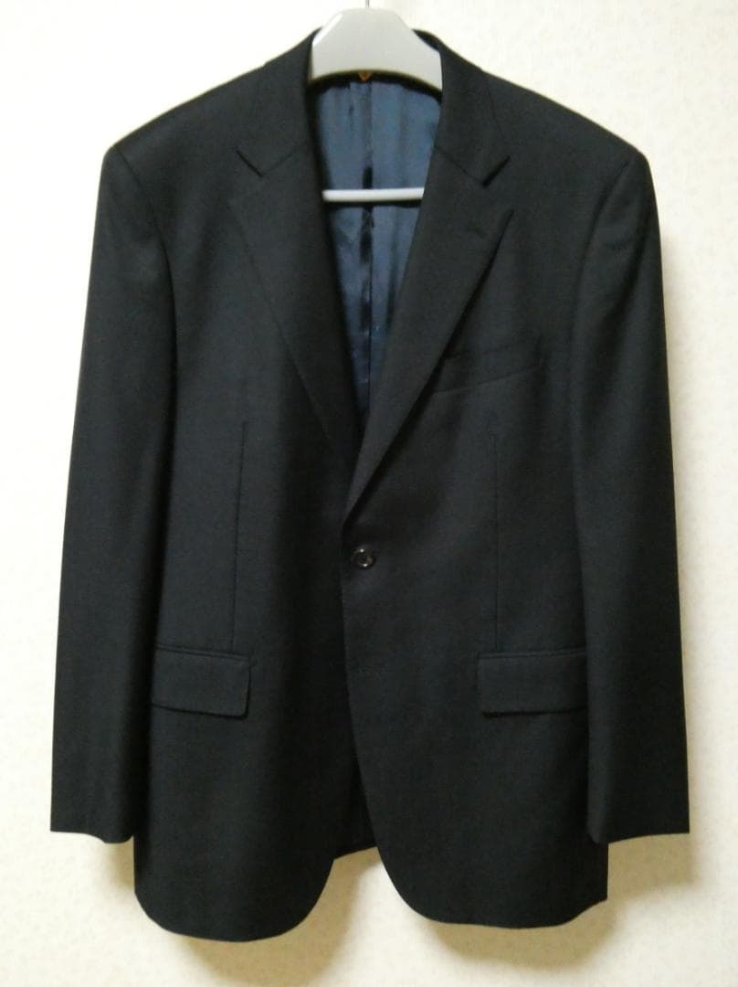 Zegna ゼニア生地使用 スーツ ブラック 100AB7