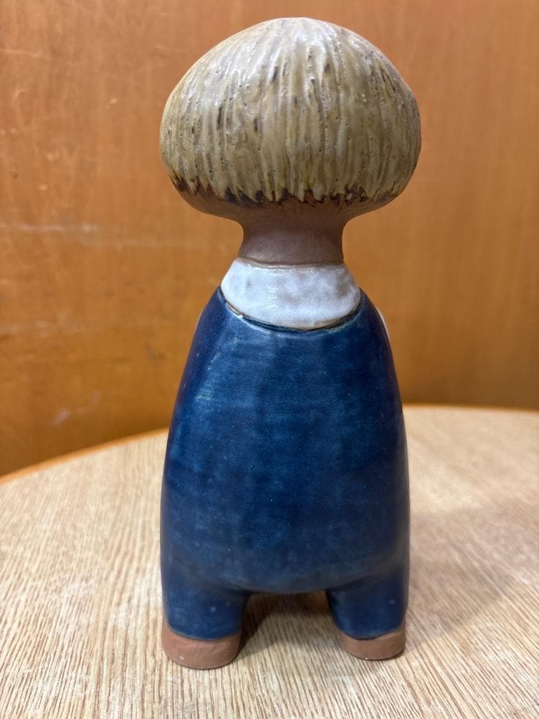 希少 Lisa Larson リサラーソン UNGAR Pelle 少年と猫