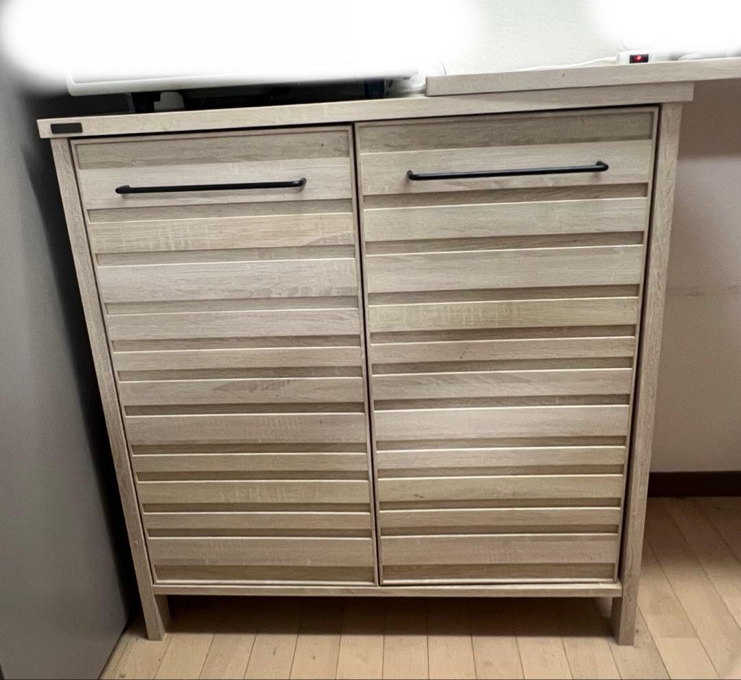 11/3処分【北欧シリーズ】キッチンカウンター　食器棚