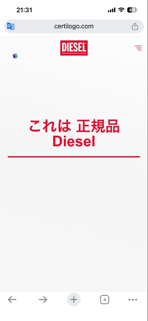 dieselカーゴパンツ