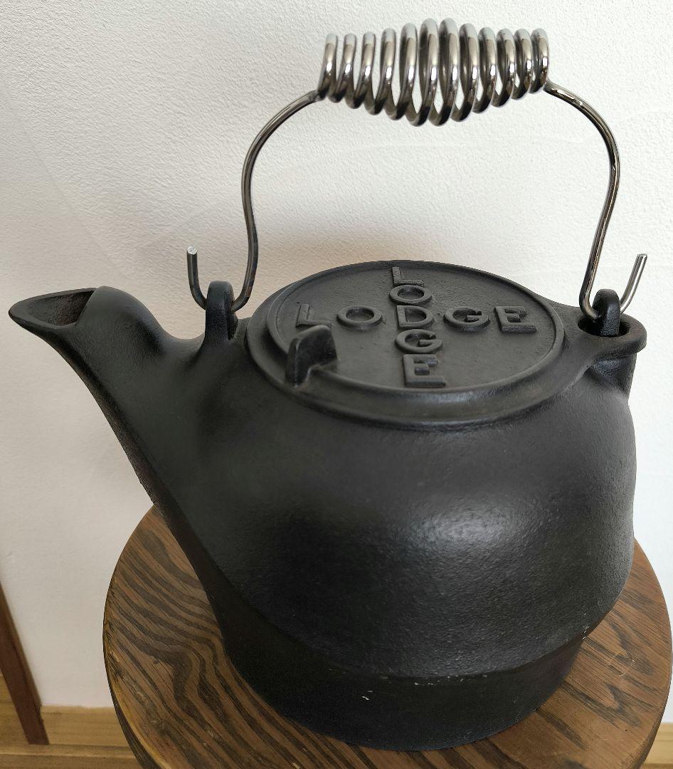 希少 ロッジ ティーケトル 4TK2 LODGE クロスワード ビンテージ