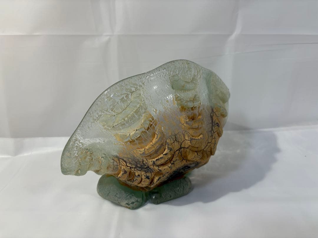 【稲嶺盛吉】琉球ガラス　皿（貝）②