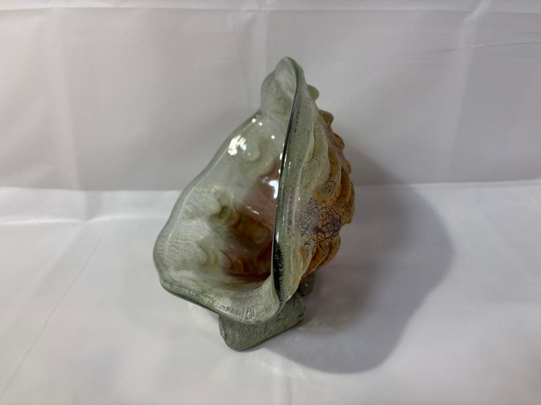 【稲嶺盛吉】琉球ガラス　皿（貝）②