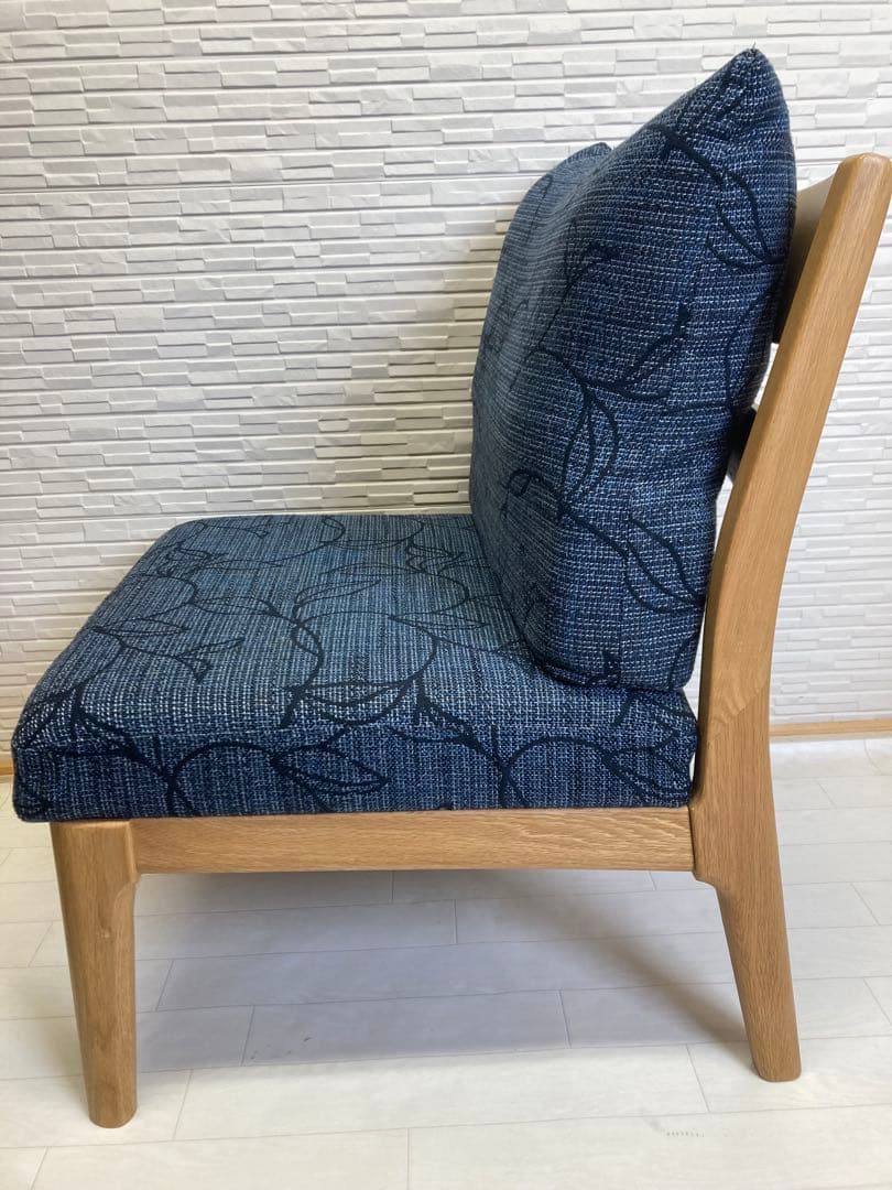 浜本工芸 『リビングダイニングチェア C-6500 』無垢 一人掛け 布 ソファ