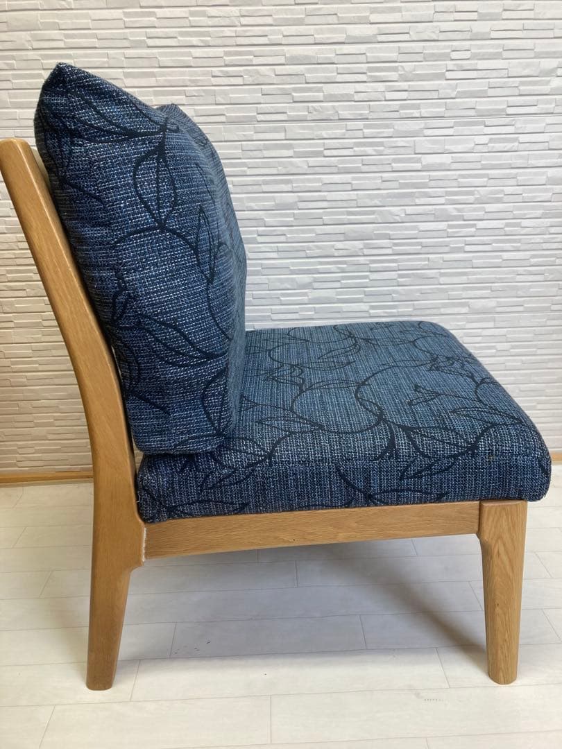 浜本工芸 『リビングダイニングチェア C-6500 』無垢 一人掛け 布 ソファ