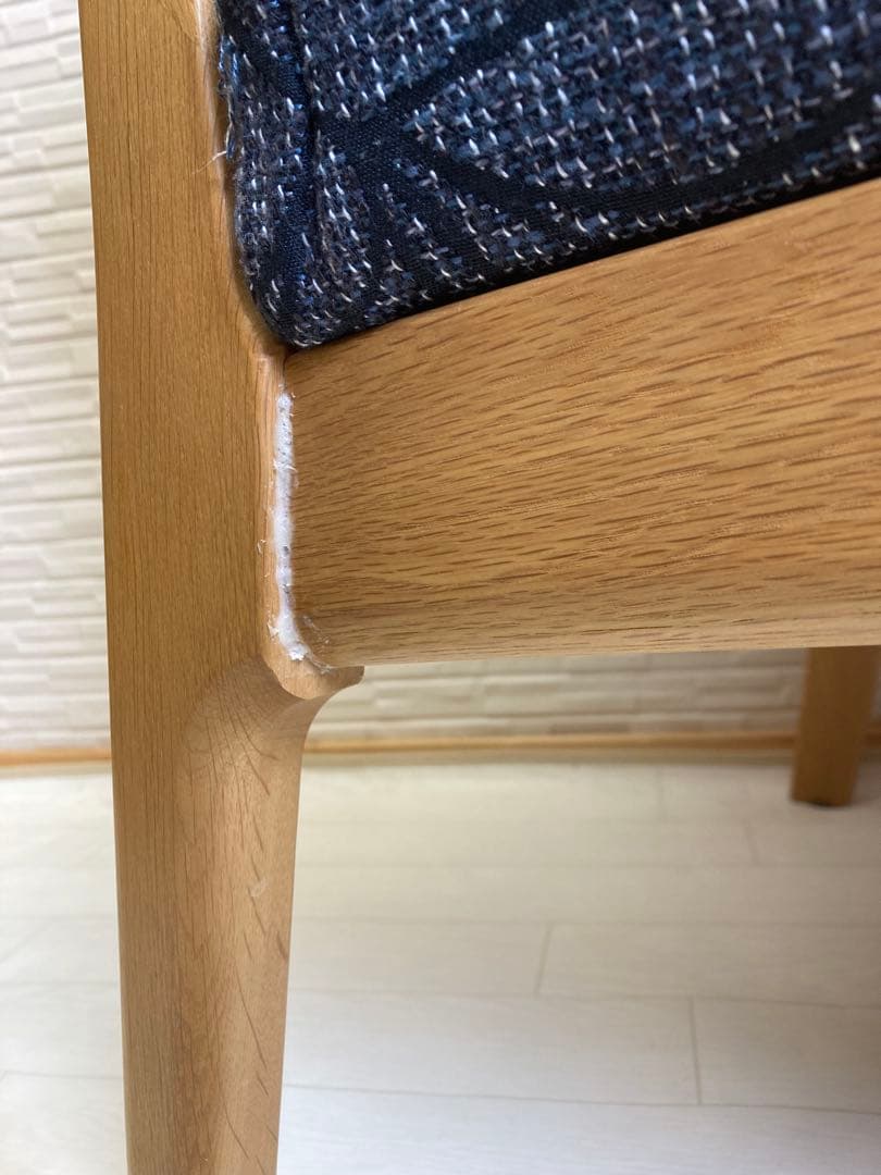 浜本工芸 『リビングダイニングチェア C-6500 』無垢 一人掛け 布 ソファ