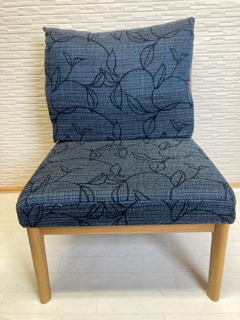 浜本工芸 『リビングダイニングチェア C-6500 』無垢 一人掛け 布 ソファ