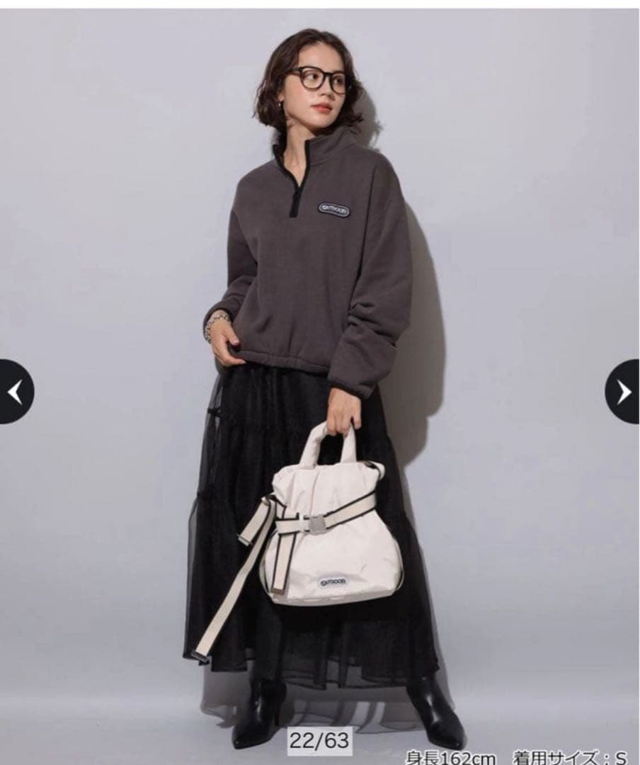 Arpege story OUTDOORハーフジップスウェット