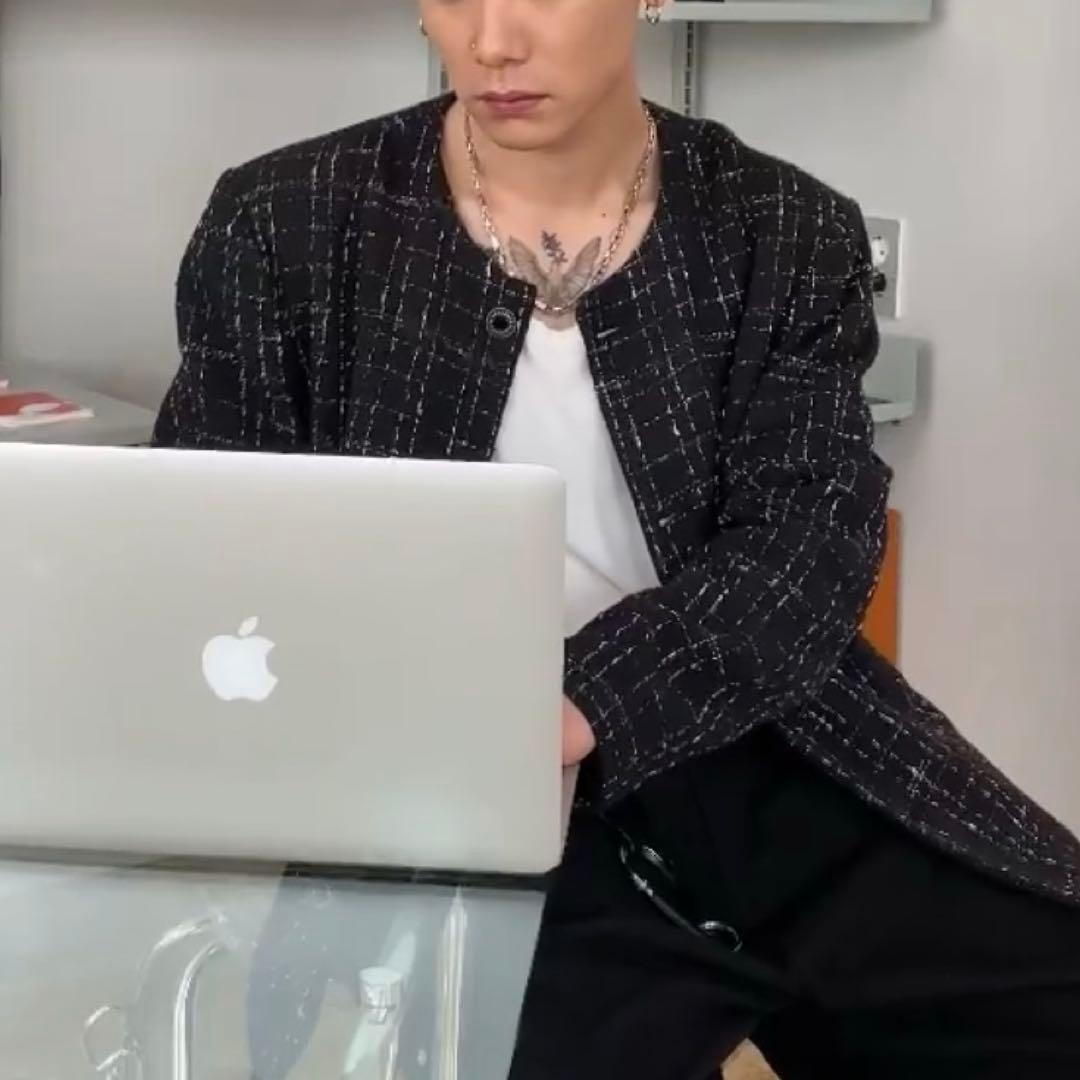 韓国 ツイードジャケット tweed holy in code