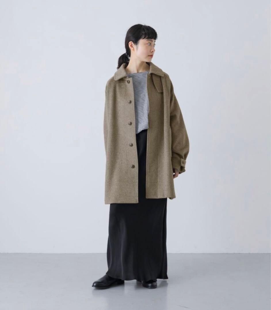 タグ付き未使用品　かぐれ　ウールバックタックショートコート