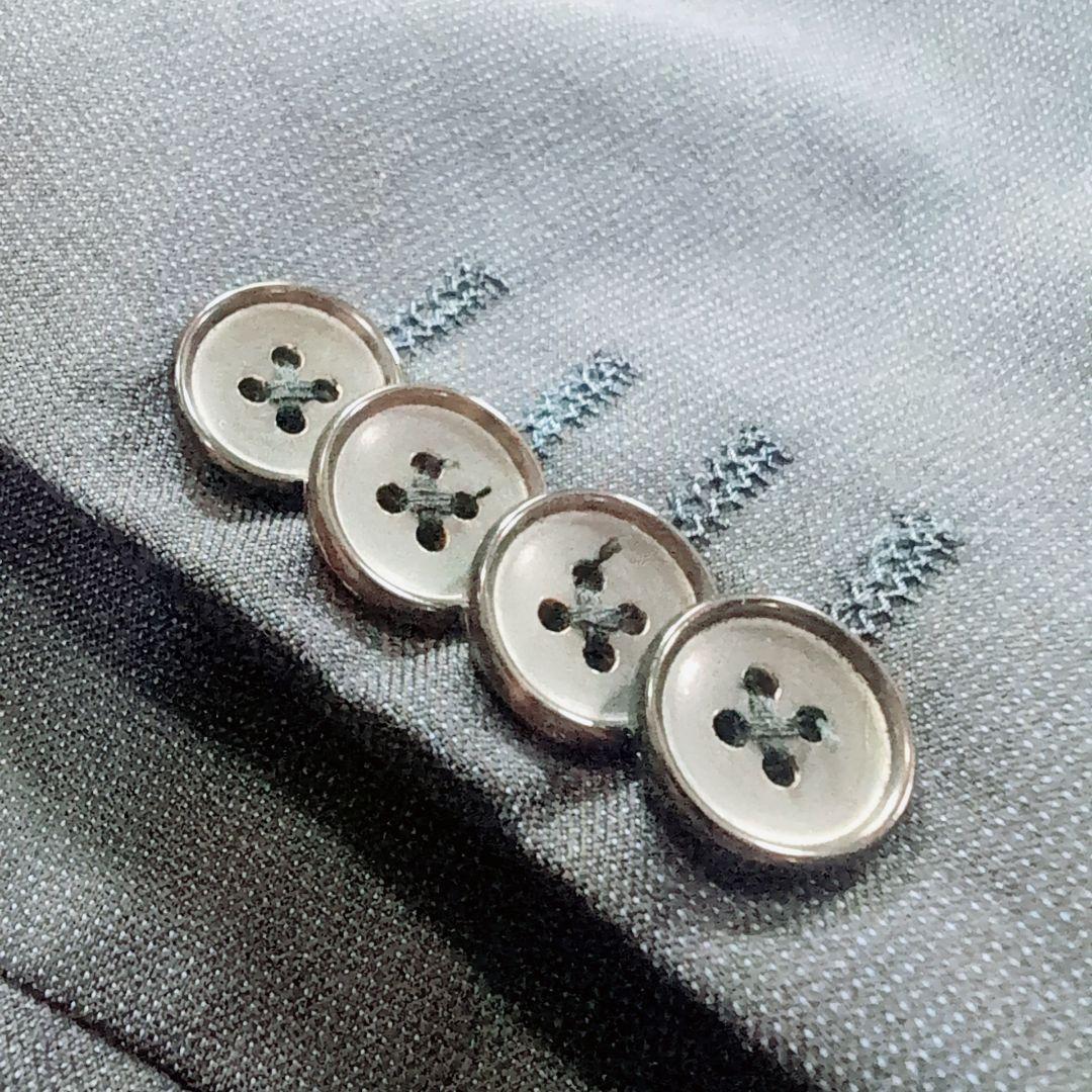 【極美品】ゼニア×ミツミネ　高級　イタリア製生地　ネイビー　L　春スーツ　式典