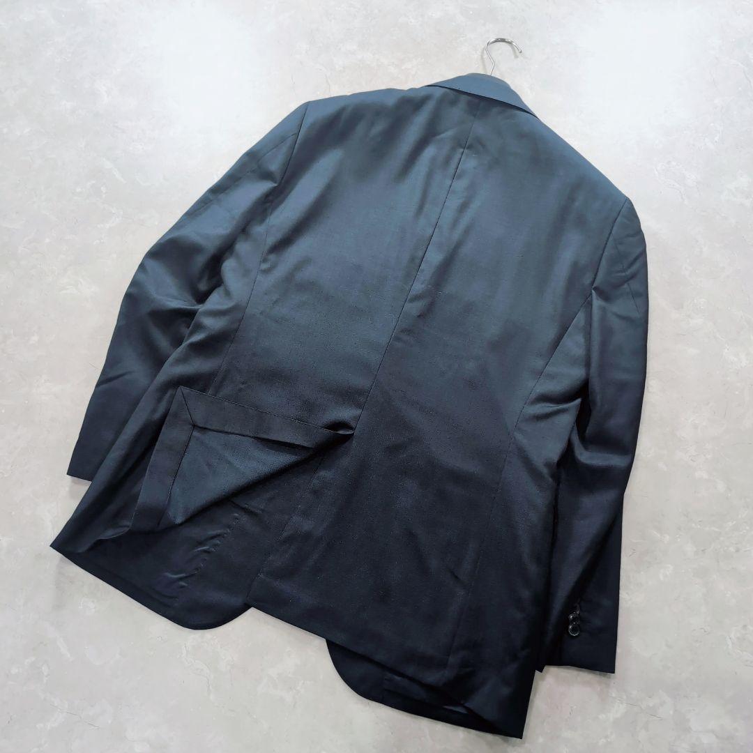【極美品】ゼニア×ミツミネ　高級　イタリア製生地　ネイビー　L　春スーツ　式典