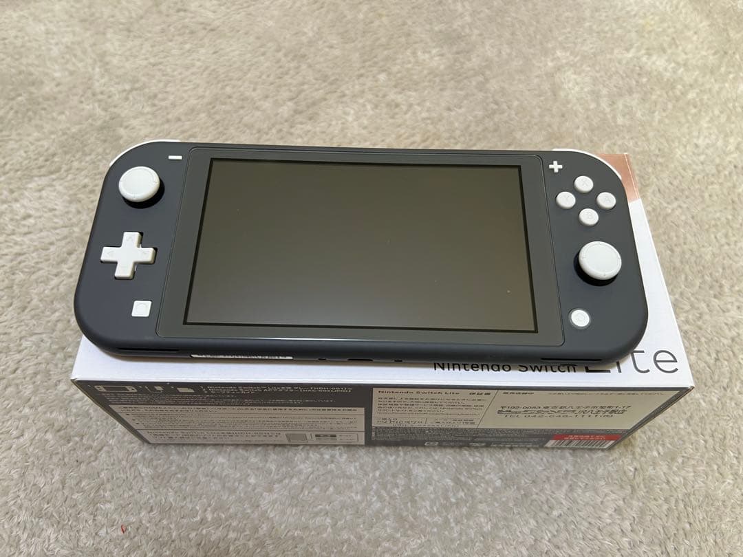 Nintendo Switch Lite グレー + ゲーム4本 + ケース