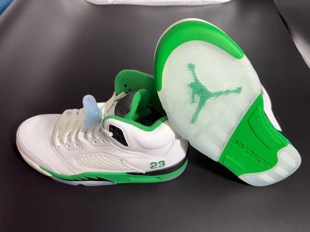 エアジョーダン 5 レトロ　未使用24.5cm ホワイト/グリーン