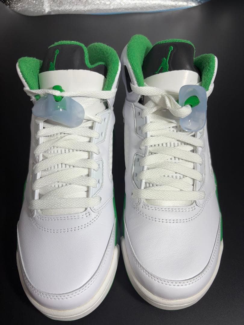 エアジョーダン 5 レトロ　未使用24.5cm ホワイト/グリーン