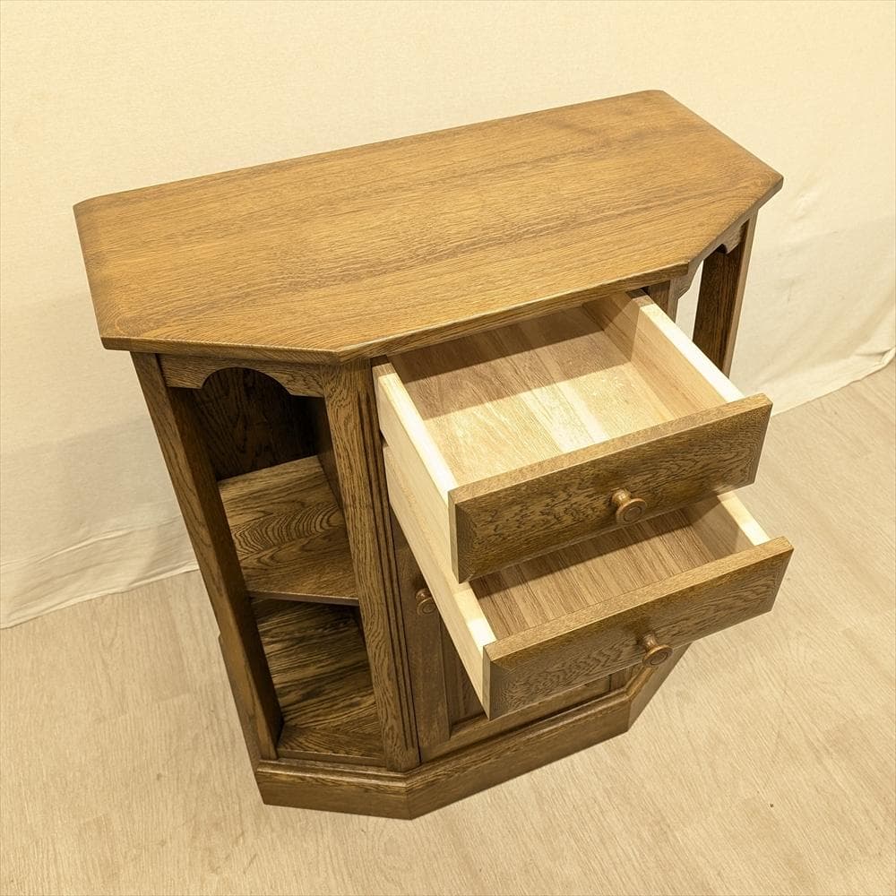 美品　山室家具　旭川家具　エスポアール　ホールキャビネット　コンソール　収納棚