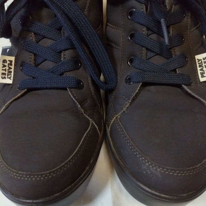 ⭐お買い得２点⭐美品⭐⭐パーリーゲイツ⭐⭐ハイカットシューズ⭐濃紺⭐24.5⭐