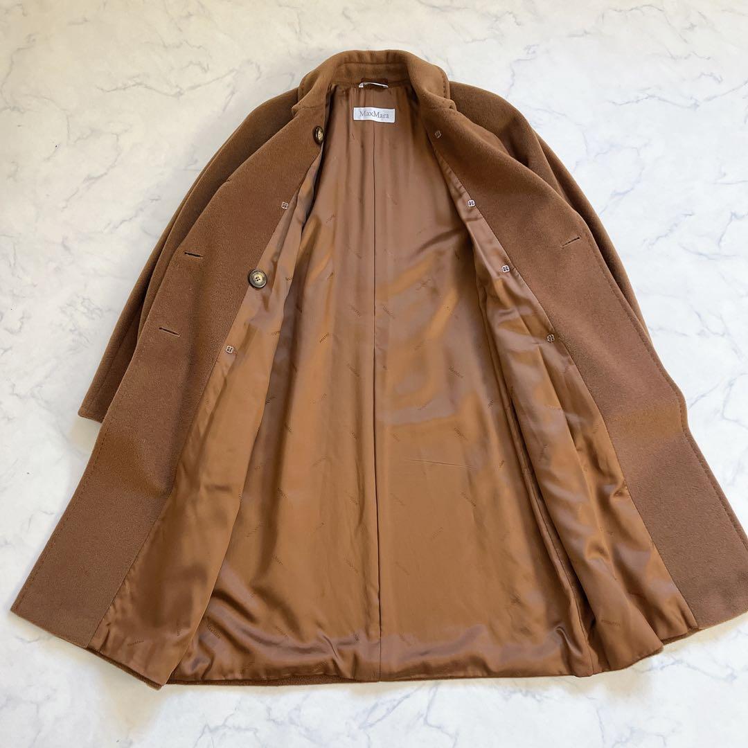 美品 マックスマーラ ダブルブレスト アイコンコート 白タグ カシミヤ