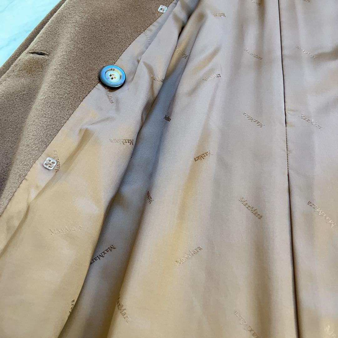 美品 マックスマーラ ダブルブレスト アイコンコート 白タグ カシミヤ