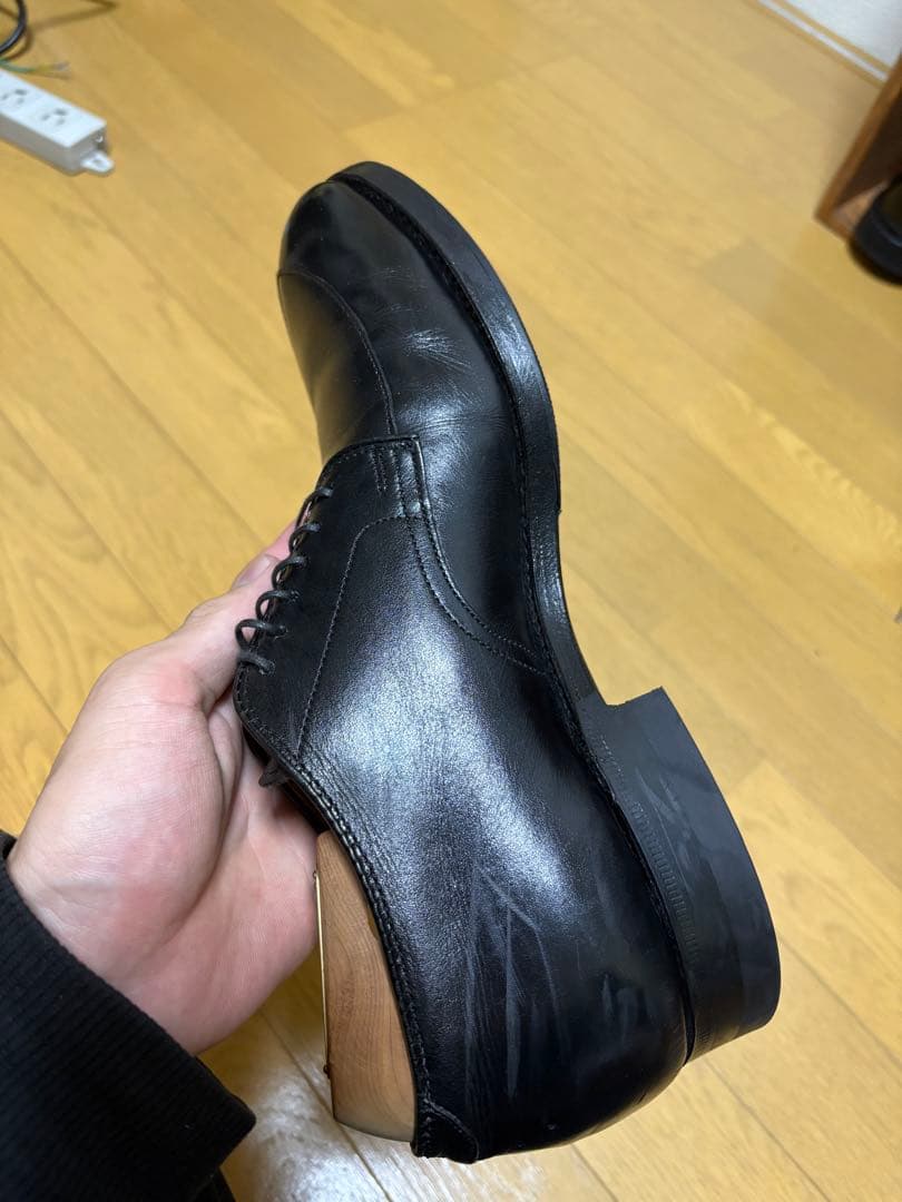 Alden オールデン 54411 Vチップ カーフ ブラック サイズ7 B/D