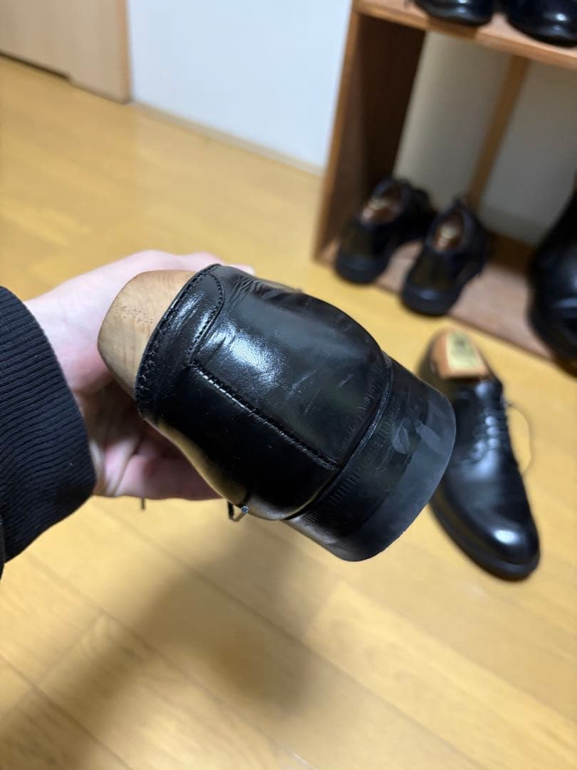 Alden オールデン 54411 Vチップ カーフ ブラック サイズ7 B/D