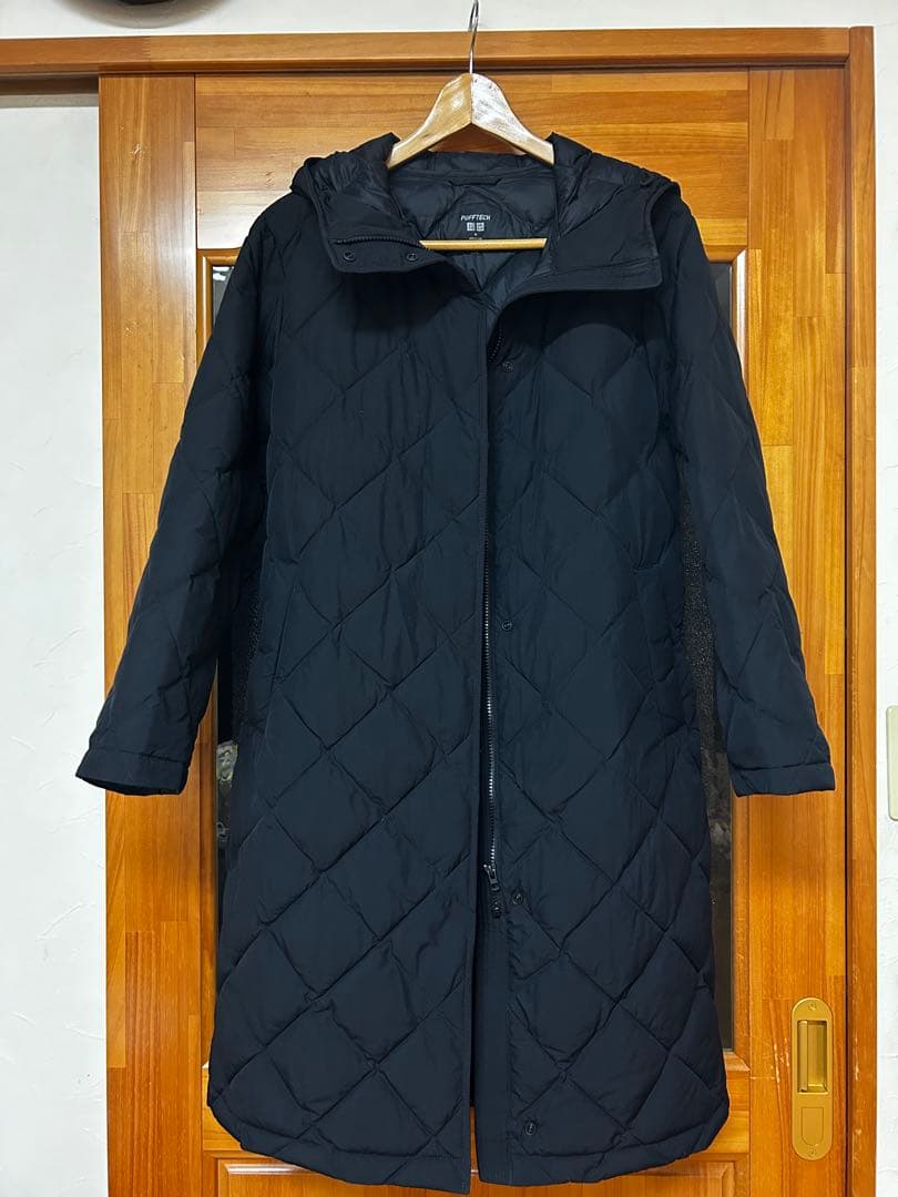 UNIQLO パフテックロングコートリラックスフィット　黒　Mサイズ