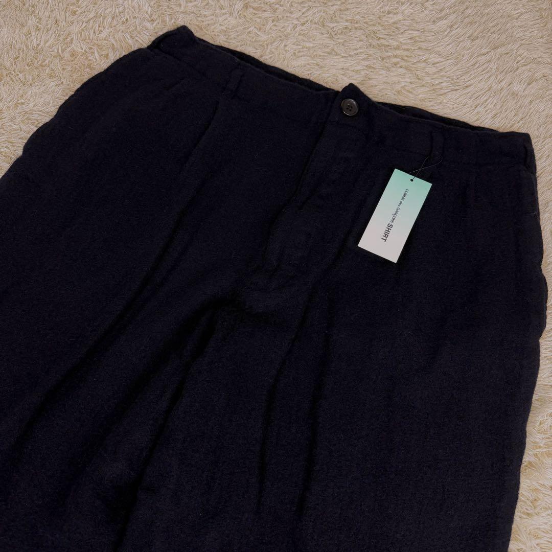 24AW コムデギャルソンシャツ ウール縮絨 パンツ