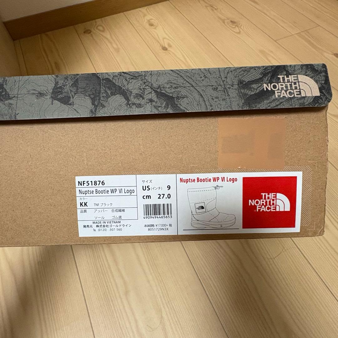 ザ・ノース・フェイス ヌプシブーツ ブラック 27cm 美品 箱付き