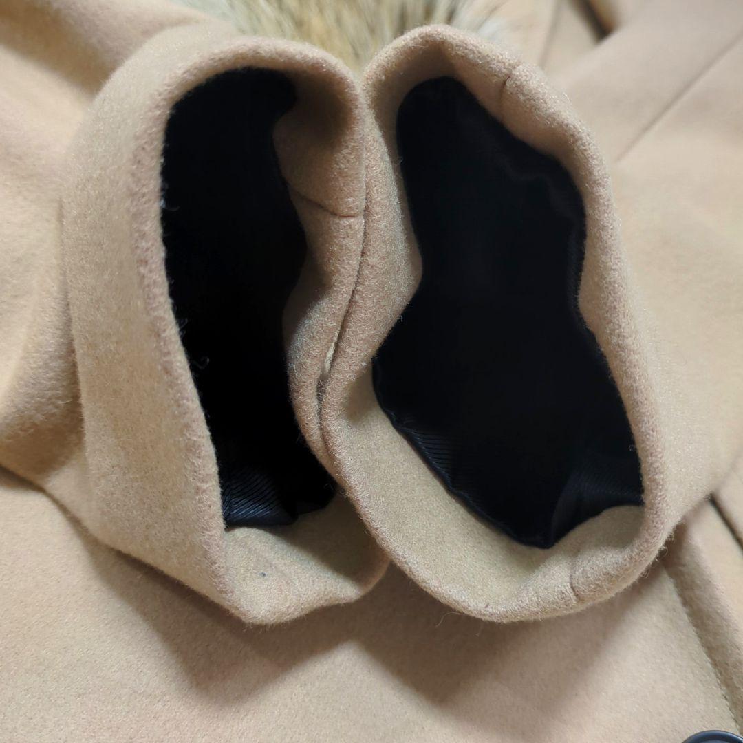 ✨極美品✨　定価26万　MSGM　ダブルチェスターコート　ファー付き　ベージュ