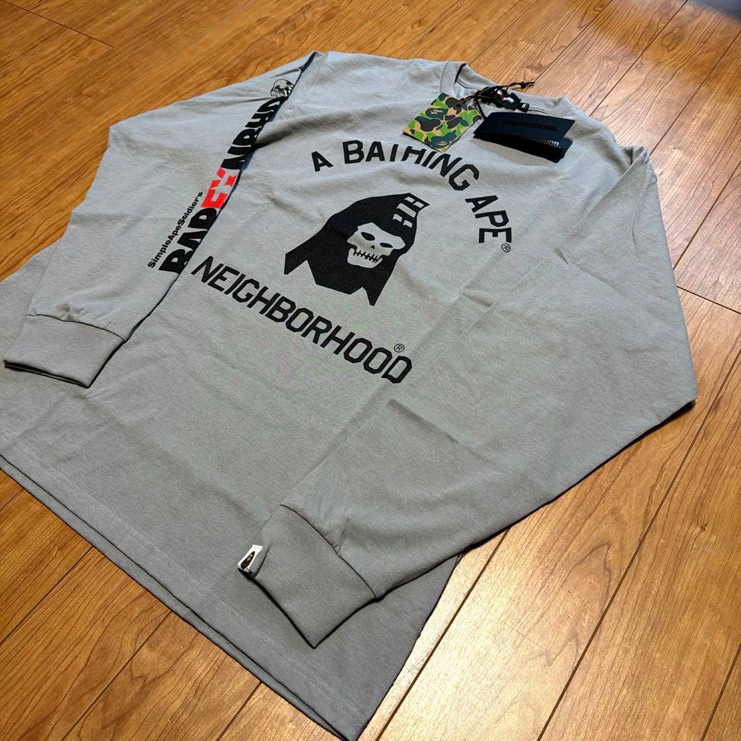 トップス A BATHING APE 25ss NEIGHBORHOOD L/S TEE