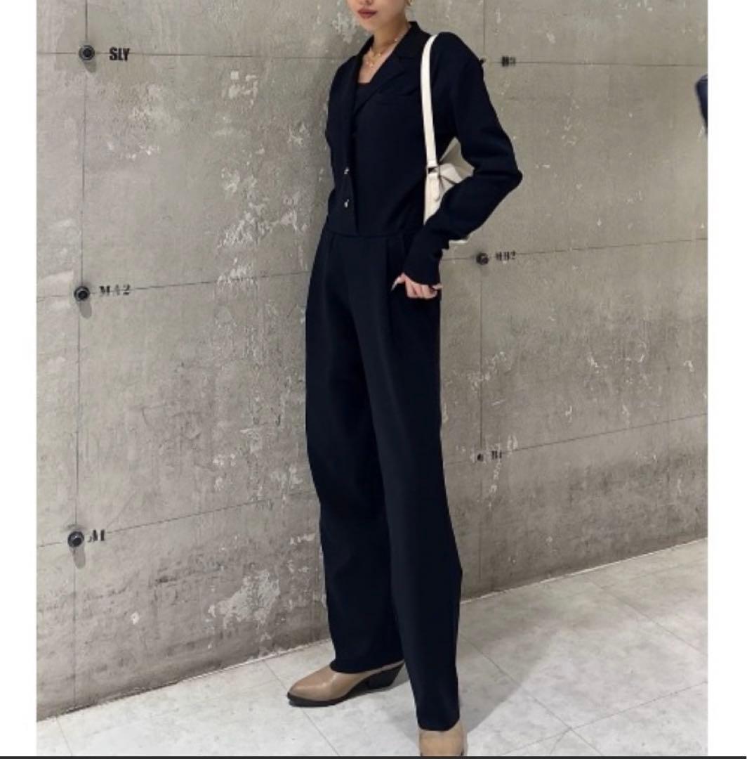 SLY THROW KNIT JUMPSUITS ニット ジャンプスーツ