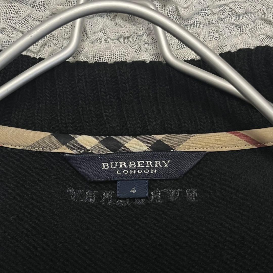BURBERRY バーバリーロンドン スウェット ブルゾン 黒 ジャケット