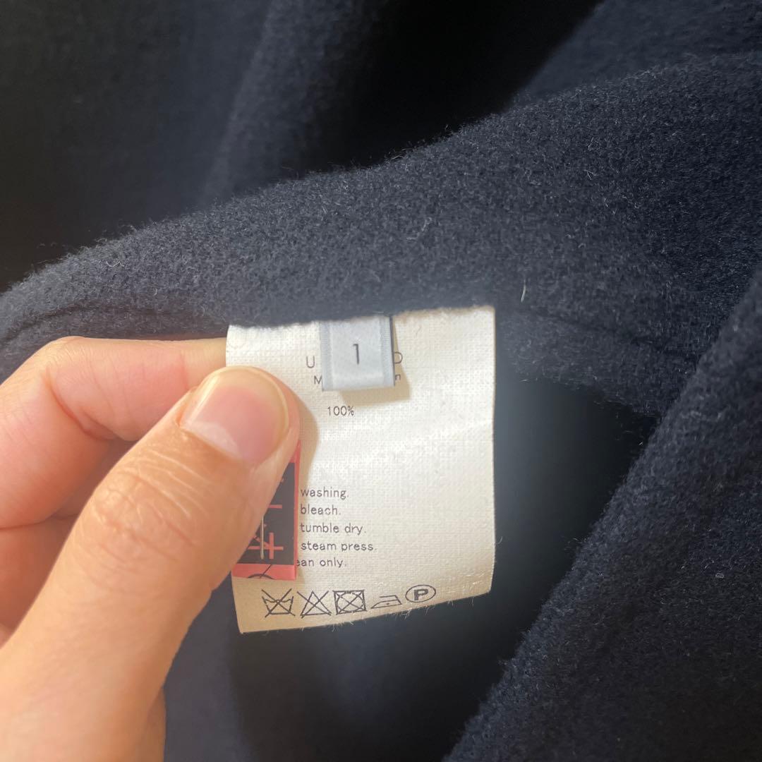 16FW アンユーズド カラーレスコート　ネイビー