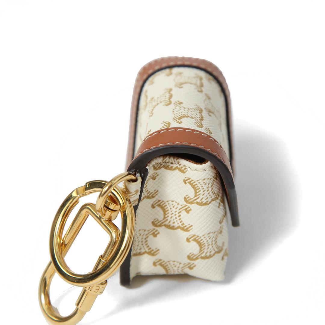 CELINE ミニ バーティカル カバ トリオンフ キャンバス エアポッズケース